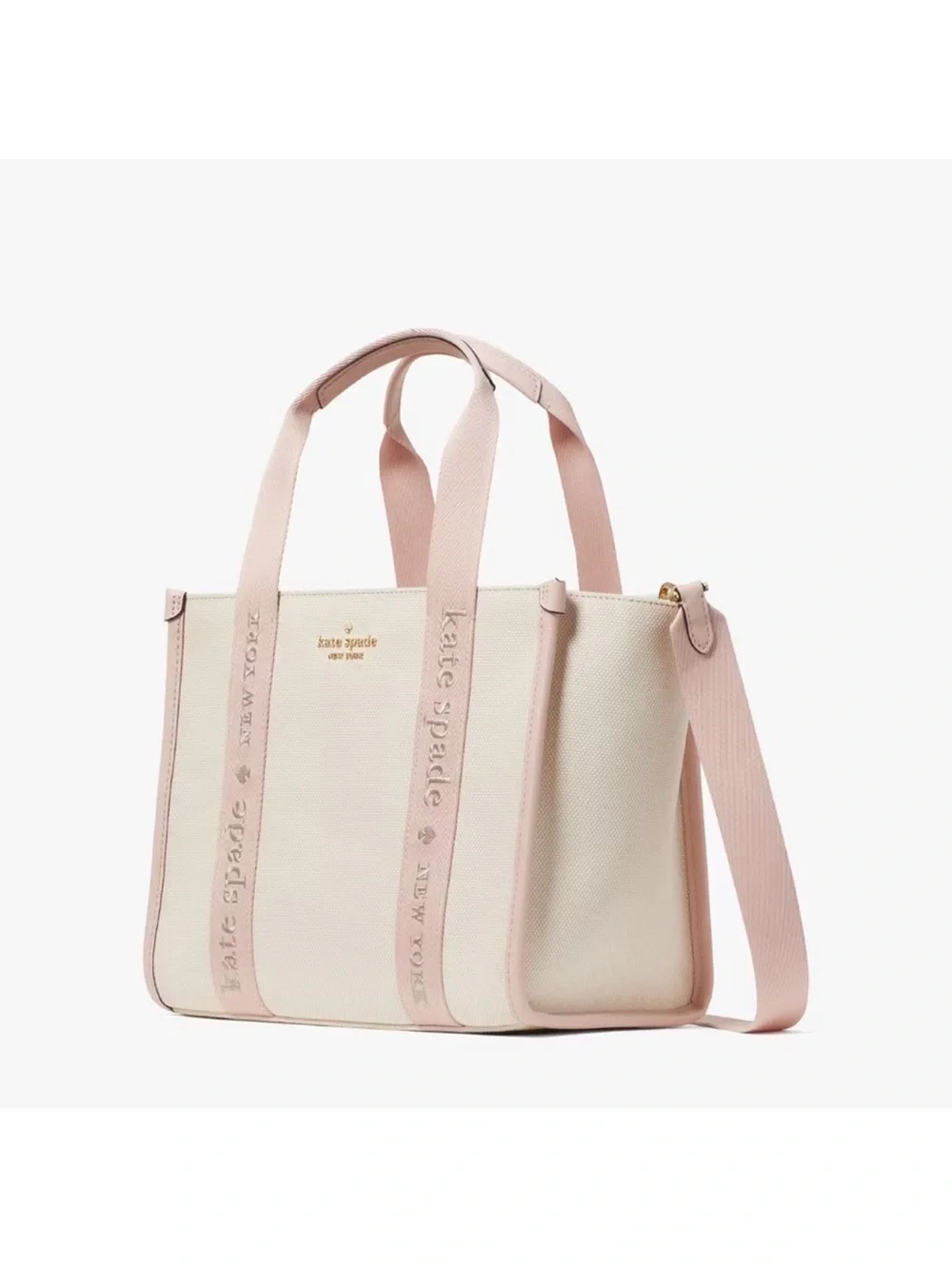 Kate Spade New York Kip Canvas Small Tote Crossbody Bag
